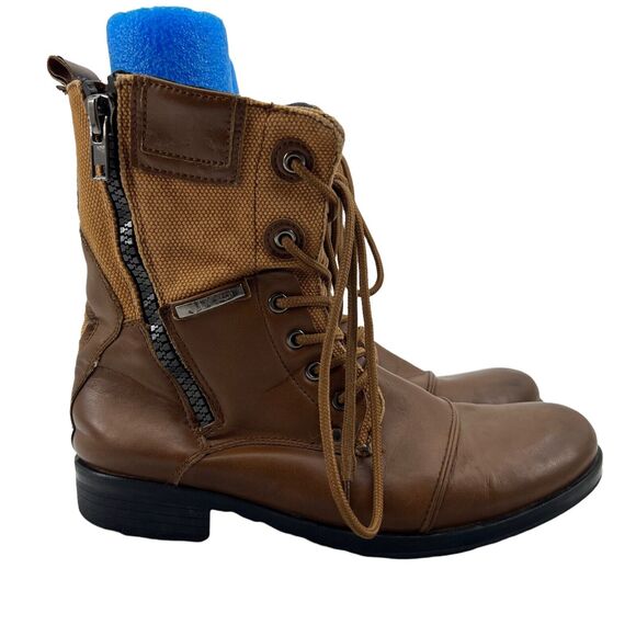 J75 by Jump Trooper 3 Boots Mens Size 7 Faux Leather Military Combat-Inspired - Picture 1 of 12